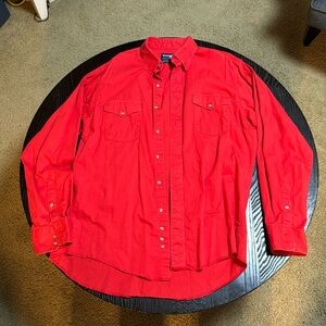 Wrangler Button Down Shirt L